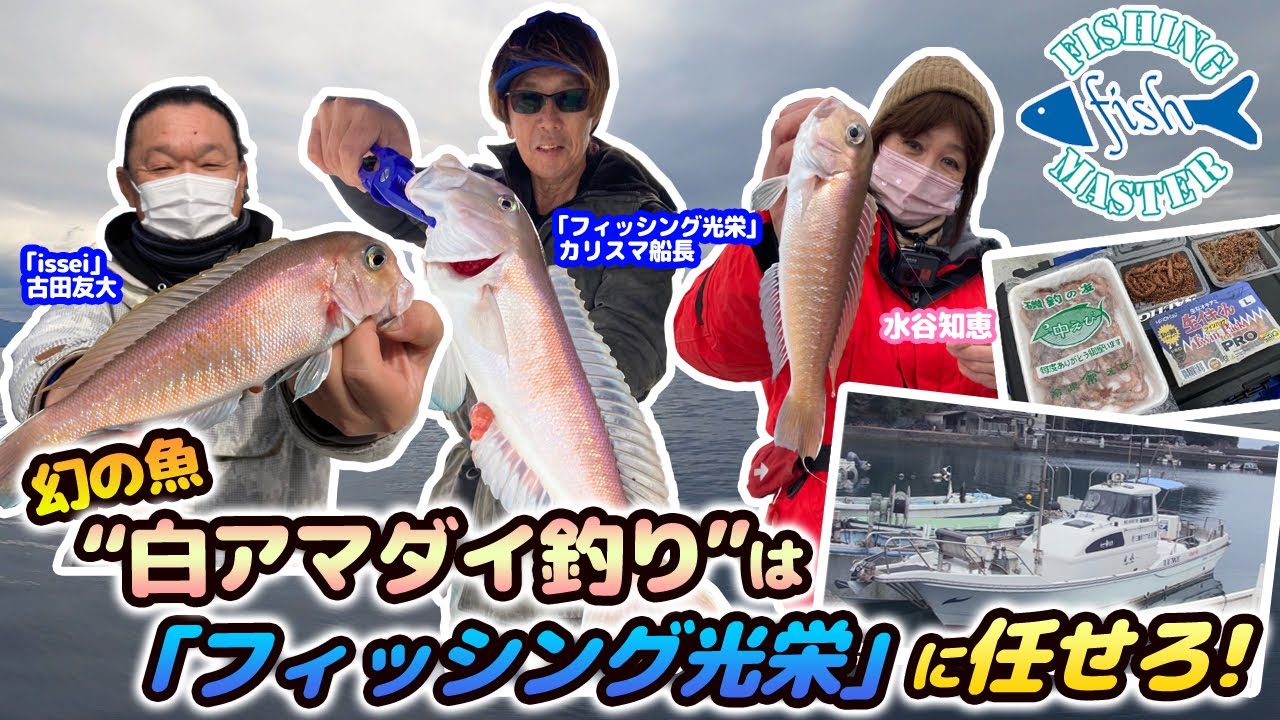 フィッシングマスター 幻の魚 白アマダイ釣り は フィッシング光栄 に任せろ Youtube