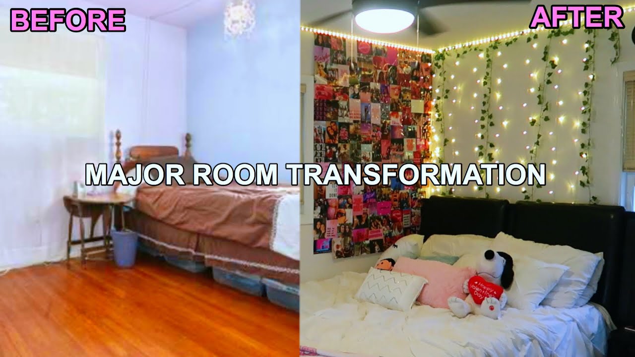 HUGE ROOM TRANSFORMATION/MAKEOVER!  *pinterest + tiktok aesthetic*