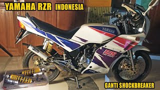 Ganti Shockbreaker Yamaha RXZ RZR Indonesia, Scarlet