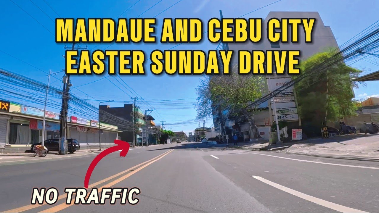 Mandaue And Cebu city So quiet During Easter Sunday| Less traffic on the road. Drive around