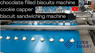 chocolate filled biscuits machine|chocolate filled biscuit line|chocolate cookie capper