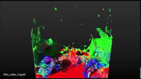 Mix color liquid ,Houdini Flip Fluid.