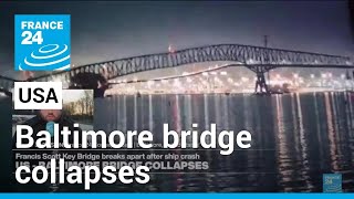 美國巴爾的摩大橋遭貨輪撞斷 事發經過、傷亡情況彙整