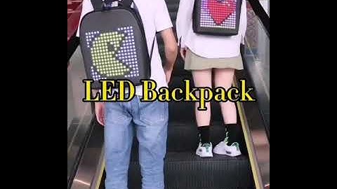 Creative LEDPro-Dinamic LED Backpack- This is future Mini #LED #Display#video #sign#screen#digital