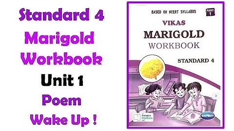 Class 4 Marigold Workbook unit 1  Wake up!#vikasworkbooksolution #class4marigold