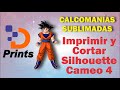 Calcomanías Sublimadas, Aprende a imprimir y cortar Silhouette cameo 4 Print and cut Cameo 4