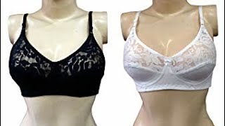 Half net bra for ladies cutting and stitching| how to make net bra for girls/women easy step by step