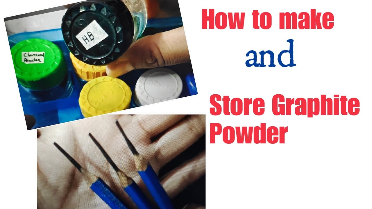 How to Make GRAPHITE POWDER At Home - DrawAnArt