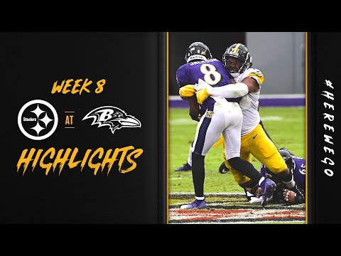 2020 Pittsburgh Steelers Game Highlights: Week 8 at Baltimore Ravens