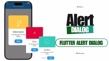 Alert Dialog in Flutter | custom alert dialog | alert dialog widgets | #video