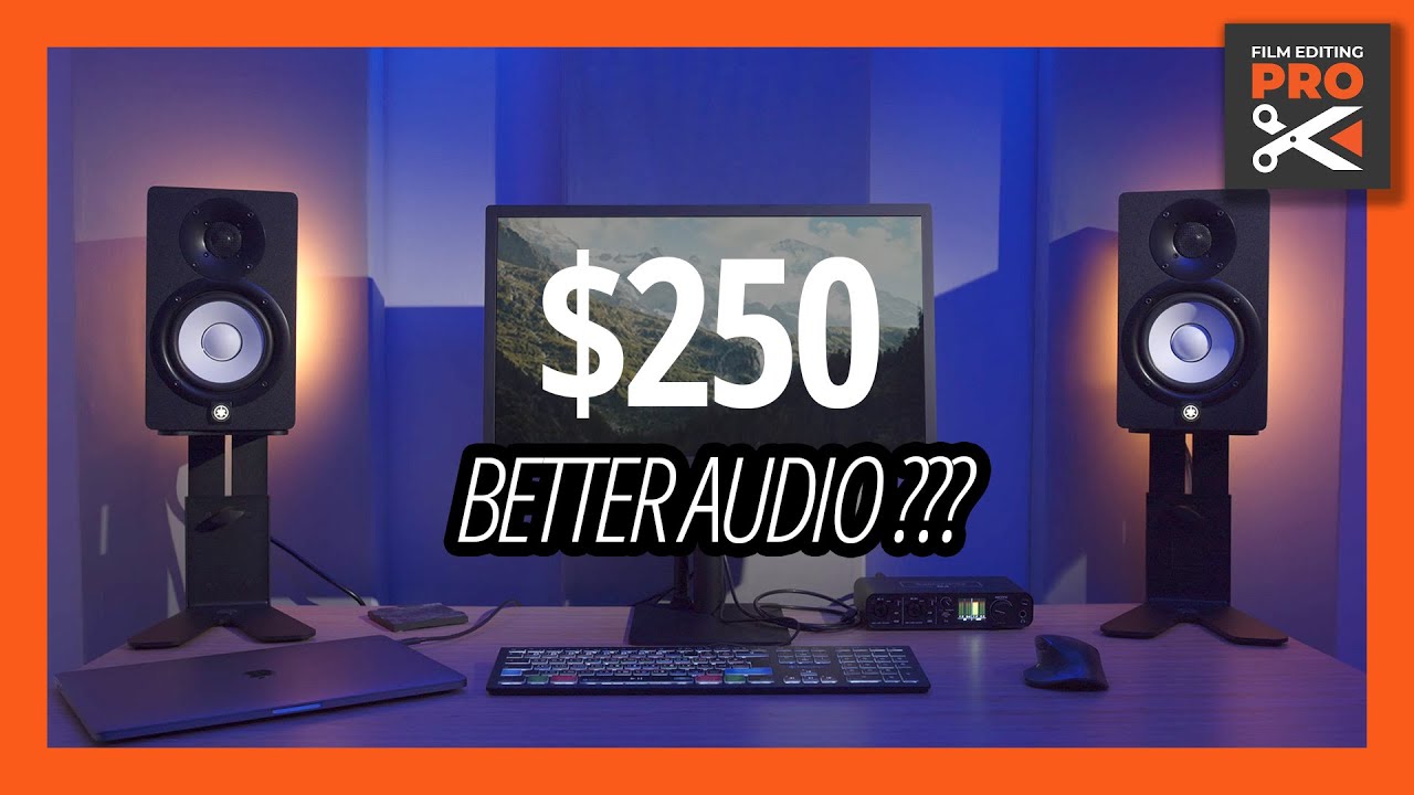 PROFESSIONAL AUDIO SETUP for editors (DIY Acoustic Panels + Yamaha HS5 and  HS8S Subwoofer Review) 