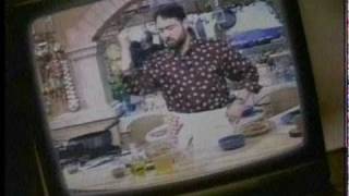Pork the other white meat
1998 commercial for pork shows us quick peeks at cooking shows. Pan back and you see 3 pigs watching TV and cheering about how its popular to eat cooked pigs again with only a slight hint of irony.
The ad tagline Pork, the other white meat is still around over a decade later, although Americas Pork Producers havent used it in a long time.
This 15 second spot aired in 1998 during a showing of South Park. Pork the other white meat