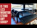 SimpleHouseware Metal Desk Monitor Stand Review And Assembly