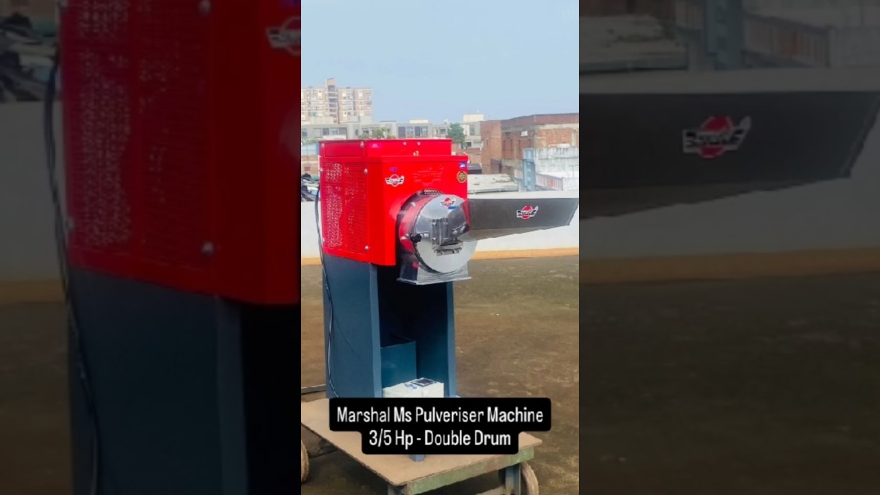 3 HP/5 HP MS 2 IN 1 DOUBLE CHAMBER PULVERISER MACHINE | MARSHAL FLOUR MILL | SHREE LAXMI INDUSTRIES