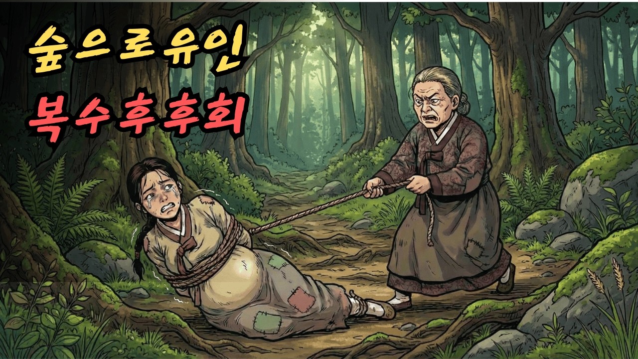 시어머니는 임신한 며느리를 숲으로 끌고 갔다. 10년 후, 복수 계획을 실행에 옮기자 시어머니는 자신의 행동을 후회하기 시작했다. | 민담 | 전설 | 설화 | 옛날이야기