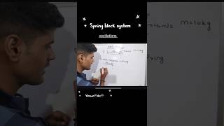 spring block system shm✅#physics#viral#jee#neet#physicswallah#pwians#pw#love#shorts#oscillations
