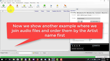 How to merge MP3 files and other format files with Audio Converter 4dots