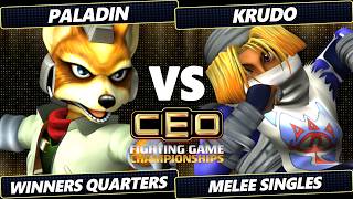 CEO 2026 - Paladin (Fox) Vs. Krudo (Sheik) Smash Melee - SSBM