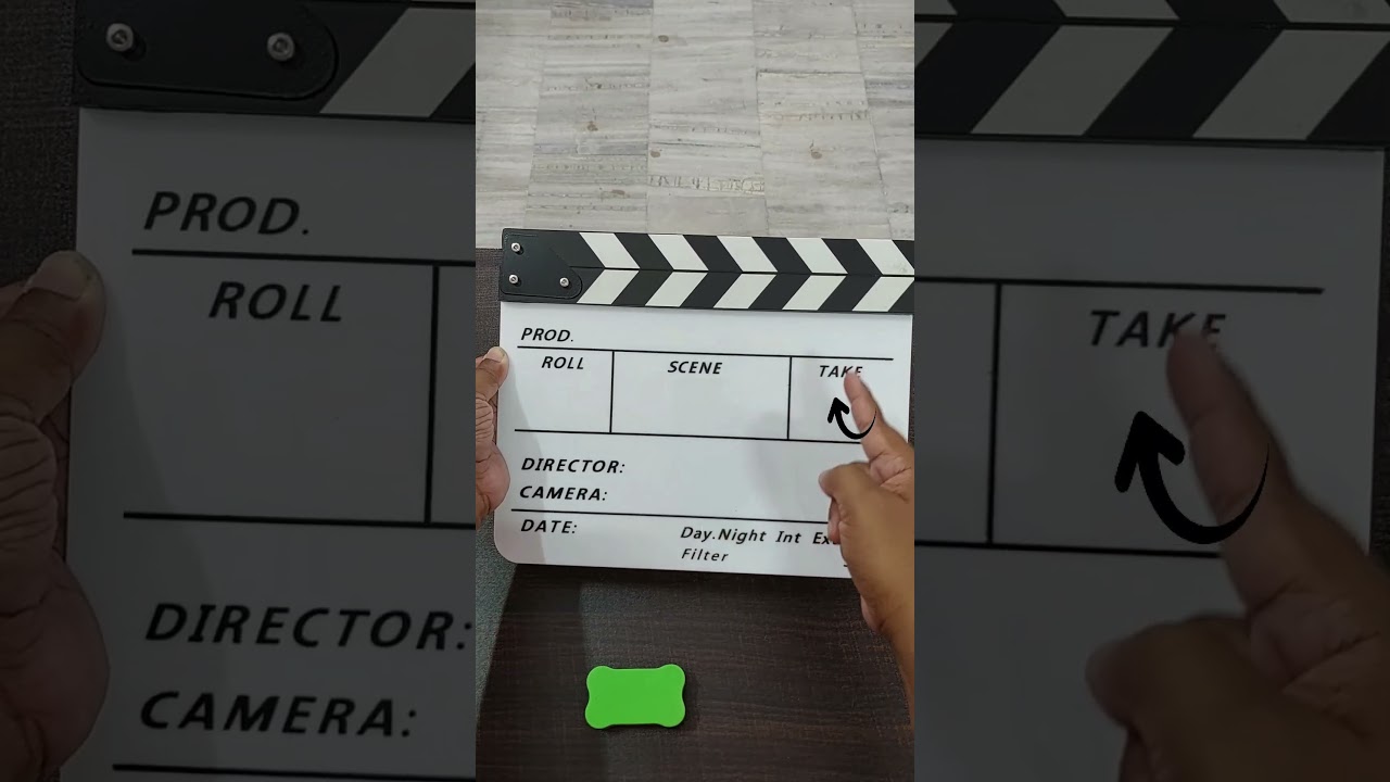 CLAP BOARD MOVIE FILM CLAPPING BOARD SLATE DIRECOR'S CLAPPER BOARD 🔥🎬✨  