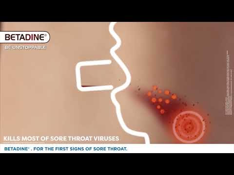 BETADINE® for the first signs of sore throat