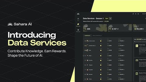 Sahara AI - Data Services Platform Walkthrough