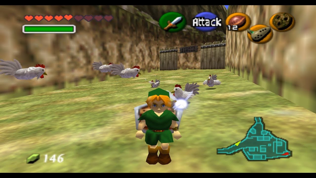 N64 1998 Legend Of Zelda Ocarina of Time Revenge of the Cuccos... YouTube