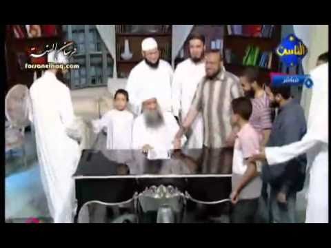 استقبال الشيخ ابو اسحاق الحوينى فى قناة الناس