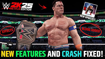 WWE 2K25: Netflix Edition | New Update | New Features And Crash Fixed! 🔥