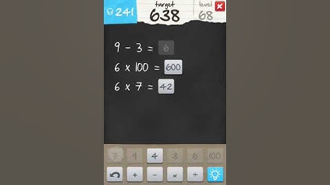 6 Numbers by Brainbow Answers Level 68