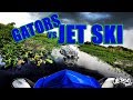 Big gator jumps at jet skiers on the kissimmee river yamaha seadoo  florida ski riders