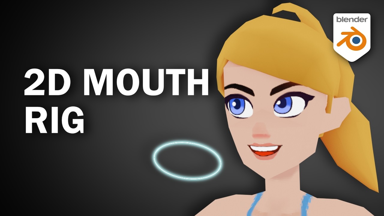 Max Rig Mouth 2D Mouth Rig in Blender Tutorial (Image Textures, Great for Lip Sync ...