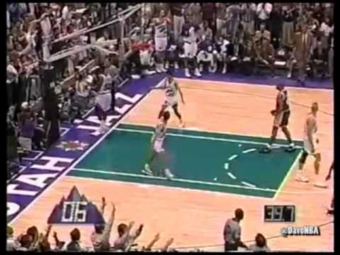 Kobe Bryant airball party - Lakers @ Utah - Game 5, 1997 Playoffs