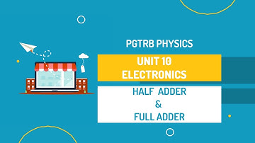 Half and Full adder - PGTRB PHYSICS