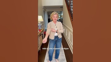 Fashion Over 50: Denim Trends-How To Style Barrel Jeans! #fashionover50