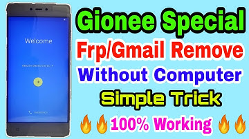 Gionee F103 Pro Frp/Gmail account remove without Computer.