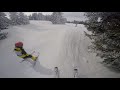 Crazy:) five years old hardcore Vincent&amp; eight years old Luizka skiing in France. February 2018