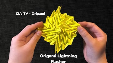Origami ⚡️Lightning⚡️ Flasher Designed by Jeremy Shafer | Made by CL’s TV