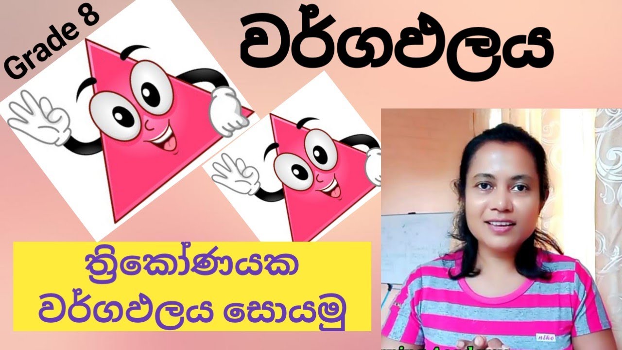 grade 8 maths lesson 20 Area|sinhala|8 wasara ganithaya20 padama ...