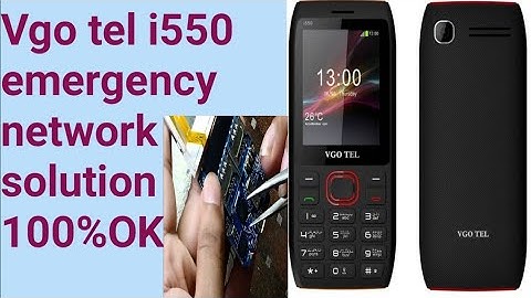 Vgo tel i550 emergency network solution