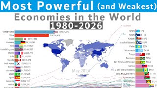 Most Powerful Economies (& Weakest Economies) in the World (1980-2026) by Global Stats 9,344 views 3 months ago 9 minutes, 12 seconds