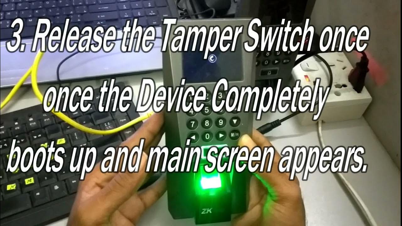 How To Reset Unlock Factory Reset ZKTECO F18 Biometric Fingerprint