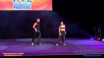 Alex Bryan and Ebony Berrell Contemporary Zouk Performance Sydney Latin Festival 2013