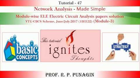 Electric Circuit Analysis VTU CBCS Scheme June July 2017 Module  3