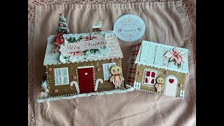 Gingerbreadhouse Album box, Christmas in april #satmornmakes