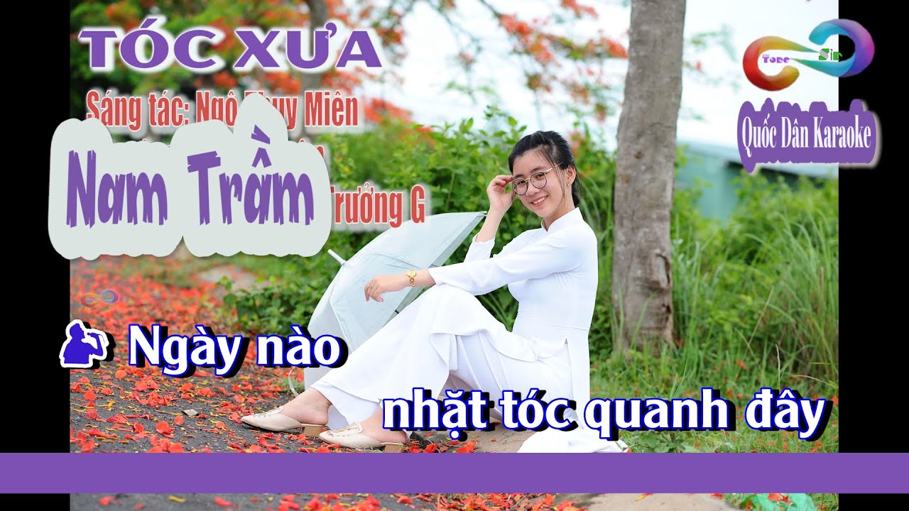Karaoke Tóc Xưa | Boston | Tone Nam Trầm (G,Tp:64) | Quốc Dân Karaoke