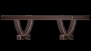 3D aninmation of the 'Arc' Pool Table (side view)