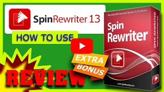 Spin Rewriter 13, How to Rewrite Any Article and Make it New and Unique for Your Blog (-60% here) screenshot 5