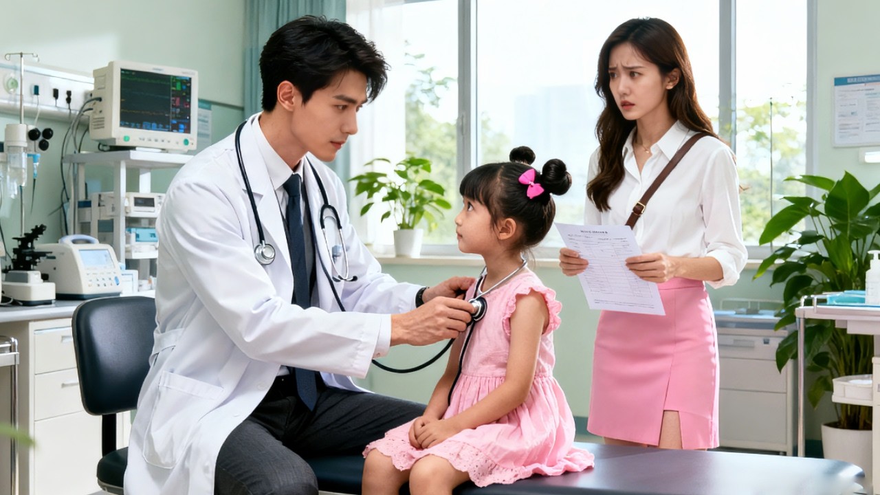 CEO examina uma menina de 5 anos e descobre por acaso que é a filha que teve com a ex-namorada!