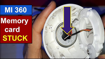 MI 360° Security Camera - No memory, memory card stuck inside