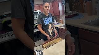 Dj body slammed his little sister 😮 #funny #skit #comedy
